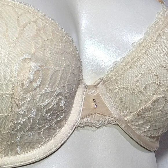 34B‎ Lily Of France Extreme Sensational Cut Sew UW Bra Ivory NWT - Picture 4 of 6